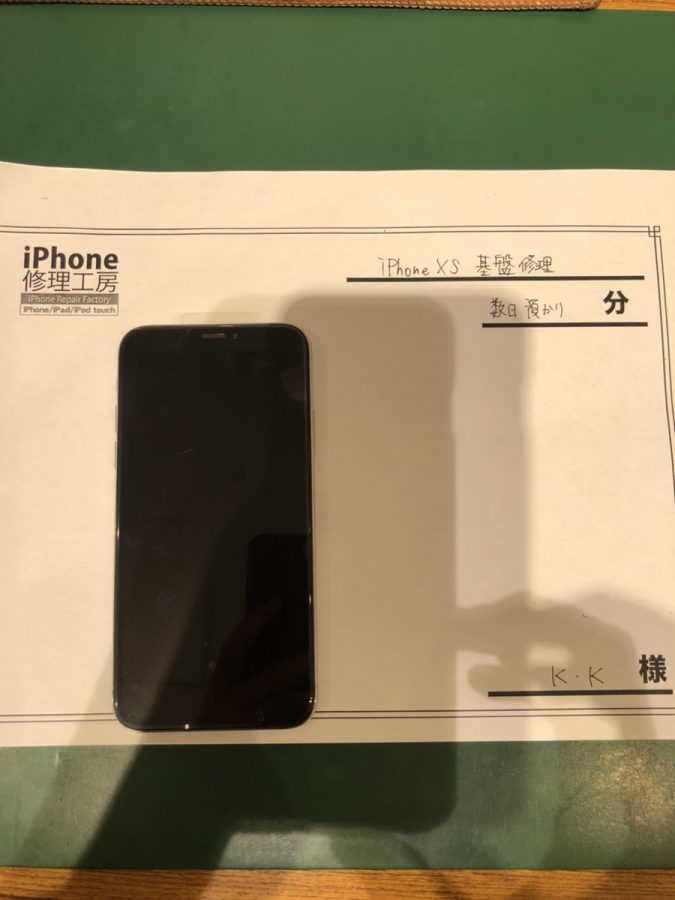 iPhoneXS 基盤修理(K・K様) iphonexs 基盤修理