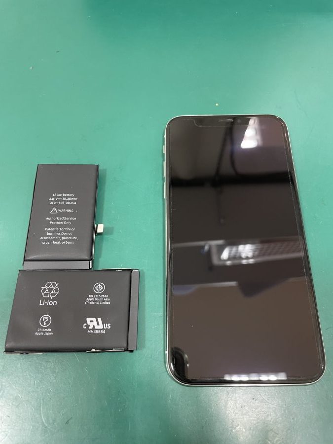 iPhoneX バッテリー交換(H・Y様) 